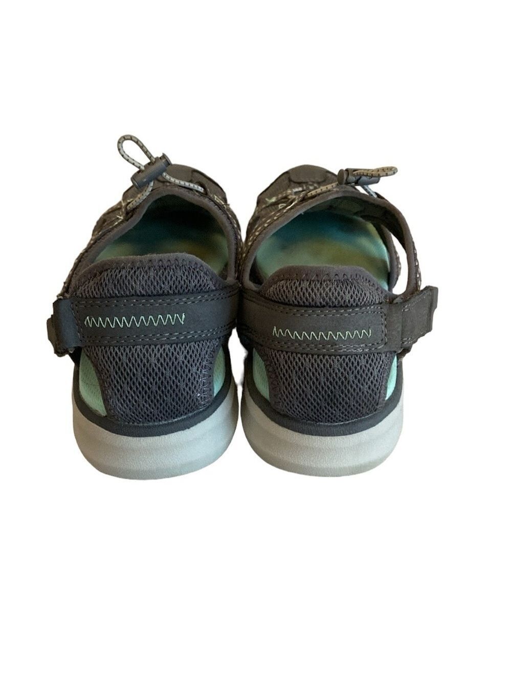 Dr. Scholl’s Cancun Fisherman Sandals Gray & Mint Green Size 7 - Picture 2 of 7